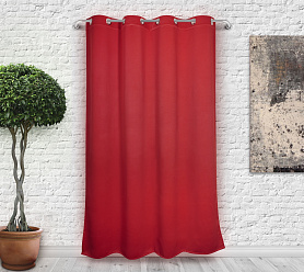 Шторы Премиум терракотовые на люверсах блэкаут