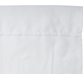 Вуаль однотонная белая на кулиске