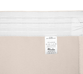 Санди однотонные v02 с креплением Шторная тесьма