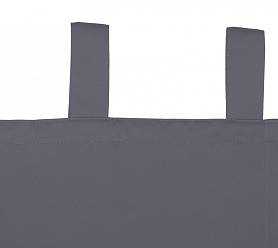 Шторы Премиум серые на петлях без липучек блэкаут