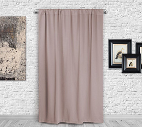 Шторы Премиум персиковые на кулиске блэкаут