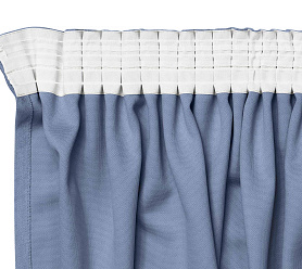 Канвас однотонные v40 с креплением Тесьма