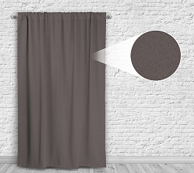 Шторы Премиум светло-коричневые на кулиске блэкаут