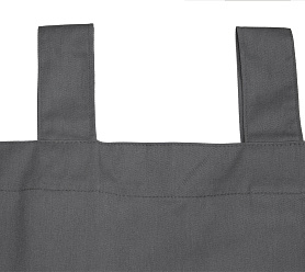 Шторы Стандарт серые на петлях на липучках в спальню и гостиную