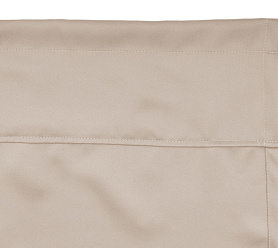 Шторы Премиум кремовые на кулиске с гребешком блэкаут