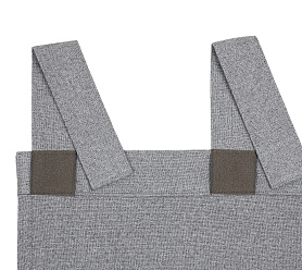 Штора Премиум Рогожка v02 с креплением Петли с липучкой блэкаут