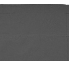 Шторы Стандарт серые на кулиске с гребешком в спальню и гостиную