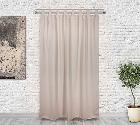 Шторы Премиум персиковые на петлях без липучек блэкаут