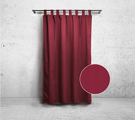 Шторы Стандарт бордовые на люверсах в спальню и гостиную