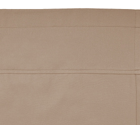 Шторы Стандарт бежевые на кулиске с гребешком в спальню и гостиную