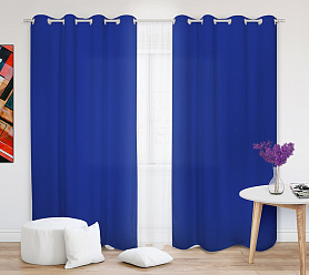 Шторы Эконом василек на люверсах недорогие