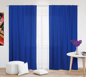Шторы Стандарт василек на кулиске в спальню и гостиную