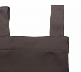 Шторы Премиум светло-коричневые на петлях на липучках блэкаут