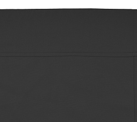 Шторы Стандарт темно-серые на кулиске с гребешком в спальню и гостиную