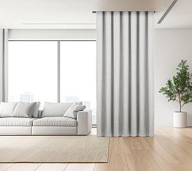 Штора Премиум Рогожка v01 с креплением Люверсы блэкаут