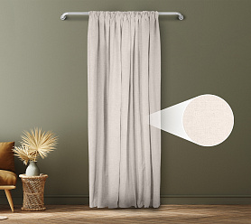 Санди однотонные v02 с креплением Шторная тесьма