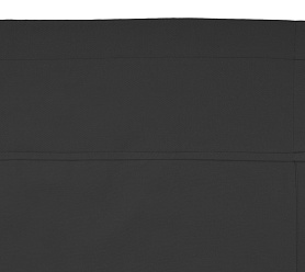 Шторы Стандарт темно-серые на кулиске с гребешком в спальню и гостиную