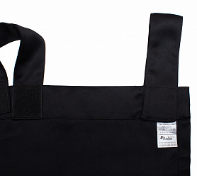 Шторы Премиум черные на петлях на липучках блэкаут