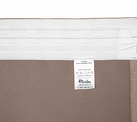 Санди однотонные v03 с креплением Шторная тесьма