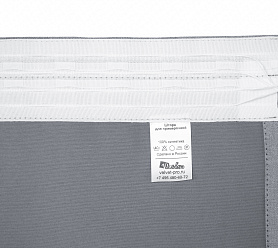 Санди однотонные v08 с креплением Шторная тесьма