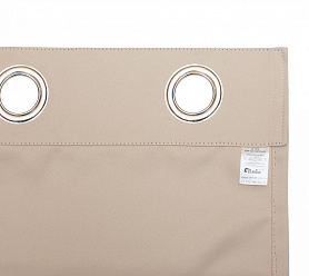 Шторы Премиум кремовые на люверсах блэкаут