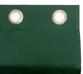 Шторы Стандарт зеленые на люверсах в спальню и гостиную