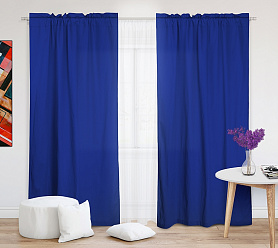 Шторы Эконом василек на кулиске с гребешком недорогие