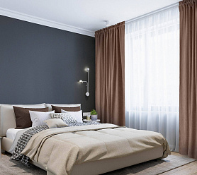 Канвас однотонные v15 с креплением Кулиска с гребешком