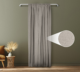 Санди однотонные v04 с креплением Шторная тесьма