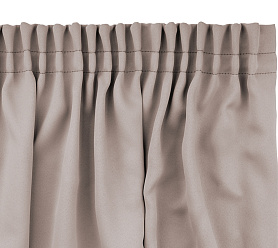 Шторы Премиум бежевые на тесьме блэкаут