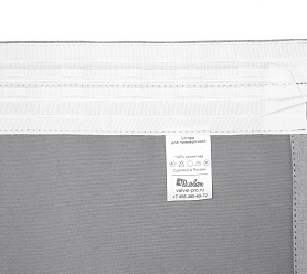 Санди однотонные v07 с креплением Шторная тесьма