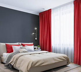 Канвас однотонные v43 с креплением Кулиска с гребешком