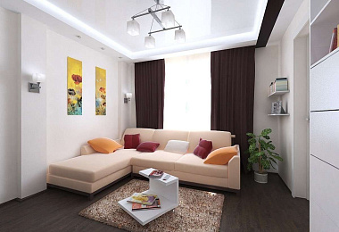 Шторы в гостиную темно-коричневые – Вельвет-ПРО