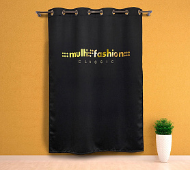 Шторы Премиум с логотипом на люверсах блэкаут