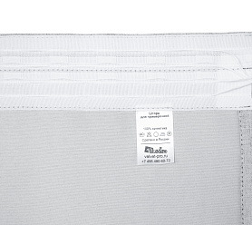 Санди однотонные v10 с креплением Шторная тесьма