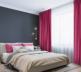 Канвас однотонные v24 с креплением Кулиска с гребешком