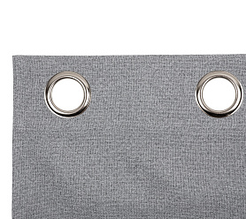 Штора Премиум Рогожка v02 с креплением Люверсы  блэкаут