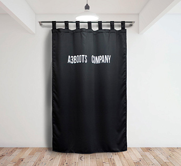 Штора Премиум с логотипом блэкаут