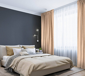 Канвас однотонные v07 с креплением Кулиска с гребешком