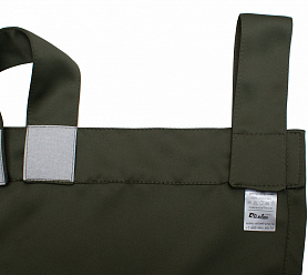 Шторы Премиум темно-зеленые на петлях на липучках блэкаут