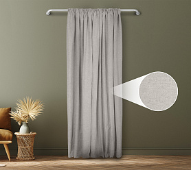 Санди однотонные v06 с креплением Шторная тесьма