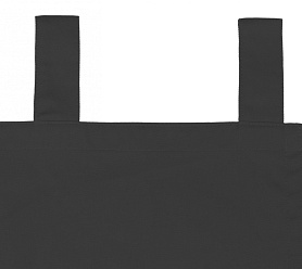 Шторы Стандарт темно-серые на петлях без липучек в спальню и гостиную