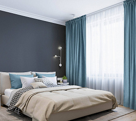 Канвас однотонные v30 с креплением Кулиска с гребешком 