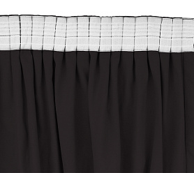 Шторы Стандарт коричневые на тесьме в спальню и гостиную