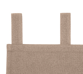 Штора Премиум Рогожка v03 с креплением Петли блэкаут