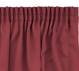 Шторы Премиум терракотовые на тесьме блэкаут