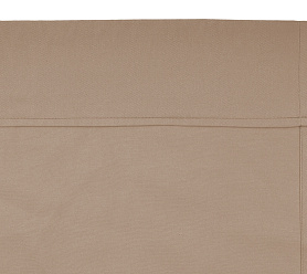 Шторы Стандарт бежевые на кулиске с гребешком в спальню и гостиную