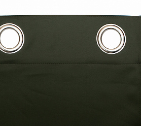 Шторы Премиум темно-зеленые на люверсах блэкаут