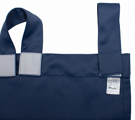 Шторы Премиум темно-синие на петлях на липучках блэкаут