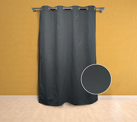 Шторы Эконом серые на люверсах недорогие